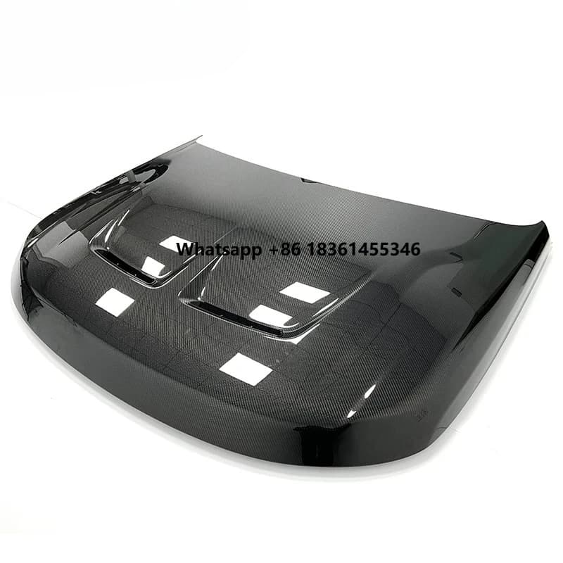 For RR Sport Old to New Upgrade to SVR Style Car Engine Hood Cover Carbon Engine Cover New Carbon Fiber Bonnet Hood