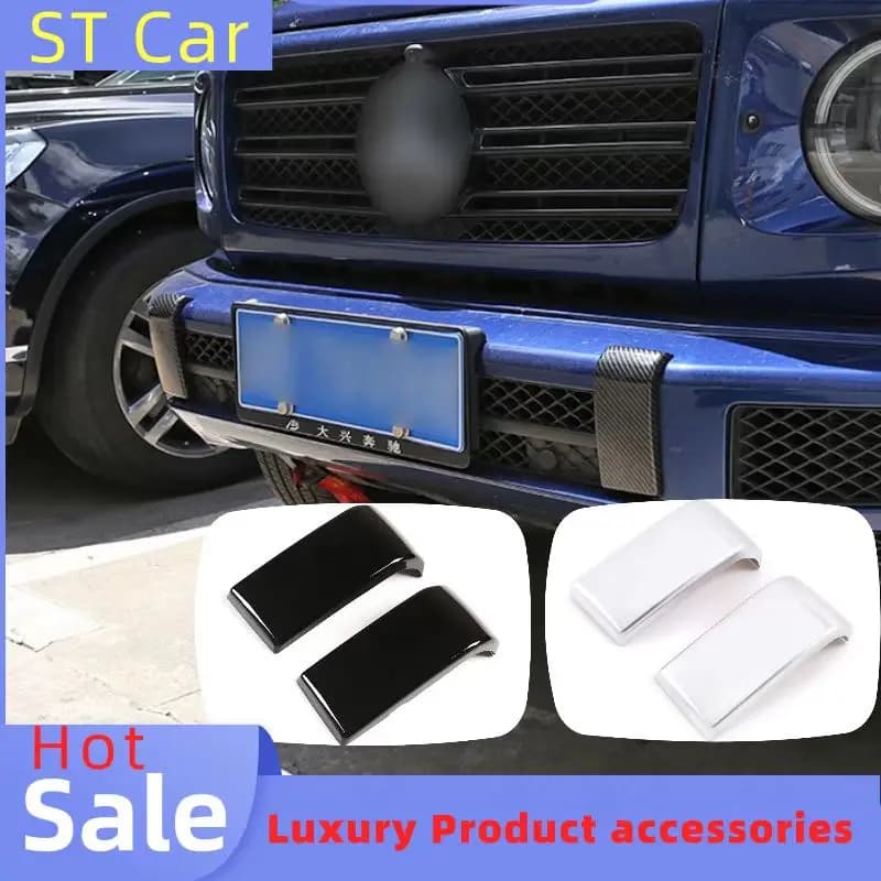 Car Exterior Parts Front Bumper Decoration Trim Accessories ABS Chrome For Mercedes Benz G Class W463a 2019-2020 G350 G400 G500