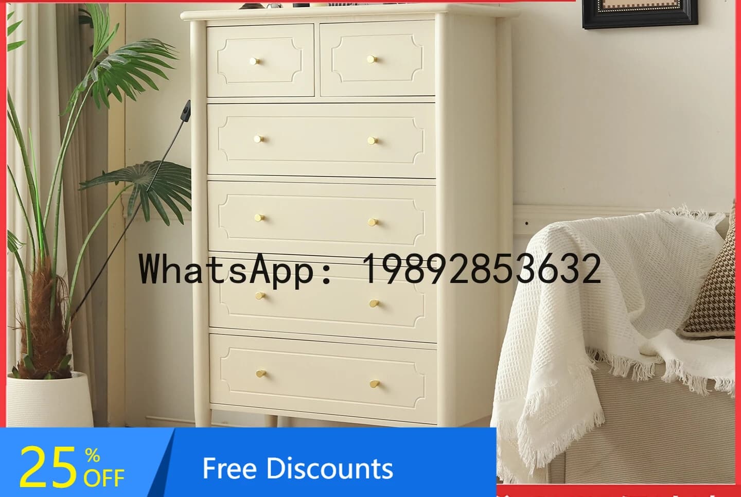 LYY Solid Wood Chest of Drawers Modern Simple Storage Cabinet Nordic Living Room Organizer Chest