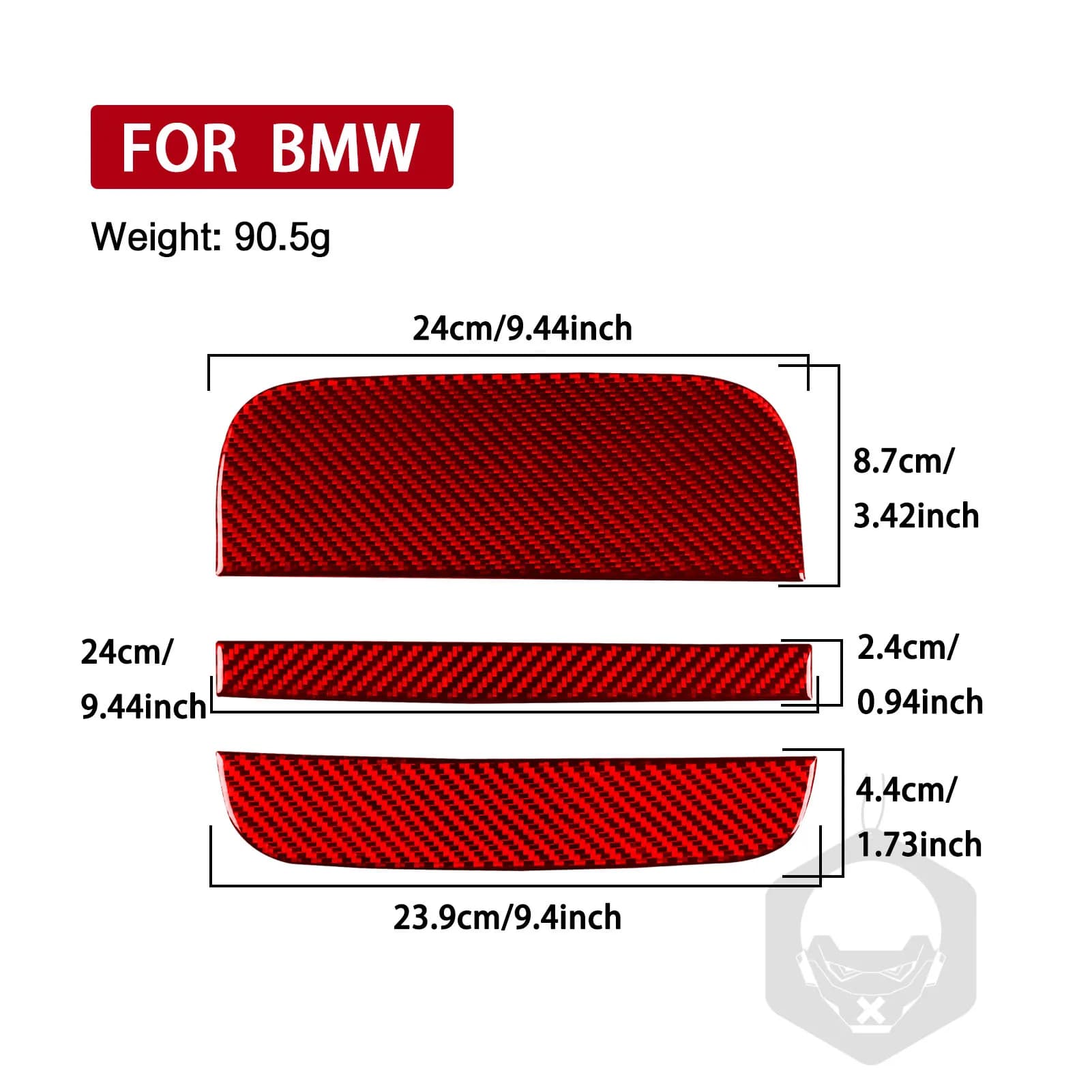 For BMW 7 Series G11 G12 2015–2022 Fuel Tank Cap Panel Frame Trim Red Real Soft Carbon Fiber Interior Car Accessories Stickers