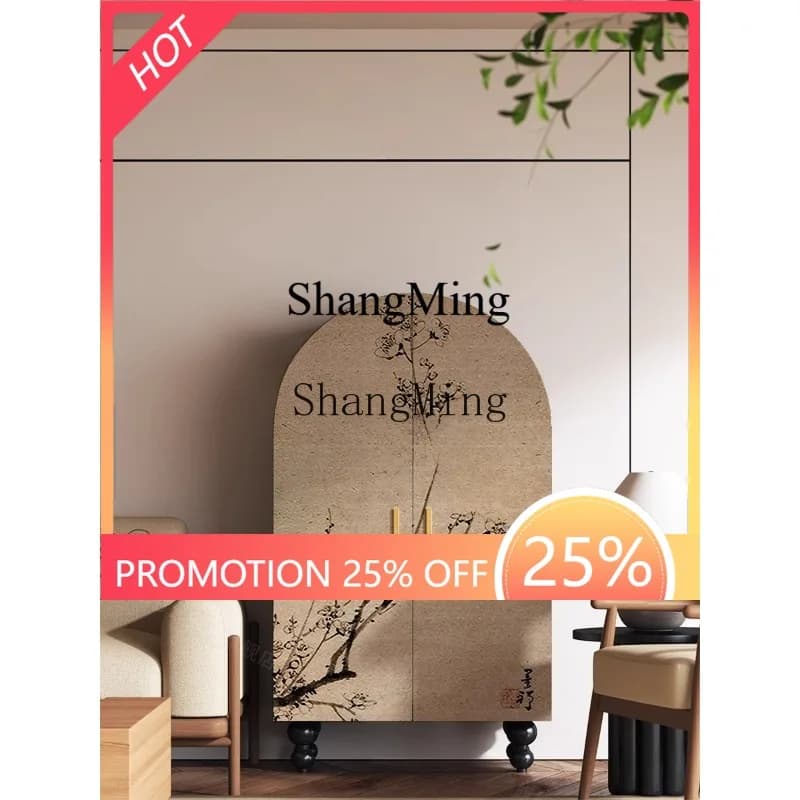 CL living room decorative cabinet bedroom solid wood storage cabinet independent wardrobe entrance locker