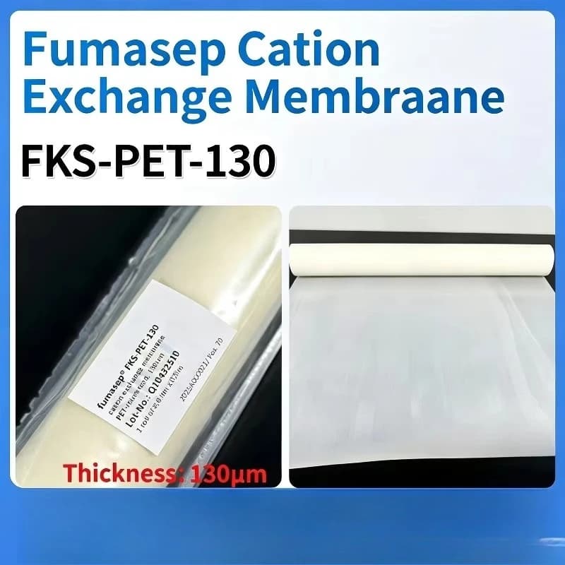 High Mechanical Strength FKS‑PET‑130 Cation Exchange Membrane PET Reinforced For Electrolyzer Hydrogen Fuel Cell Test