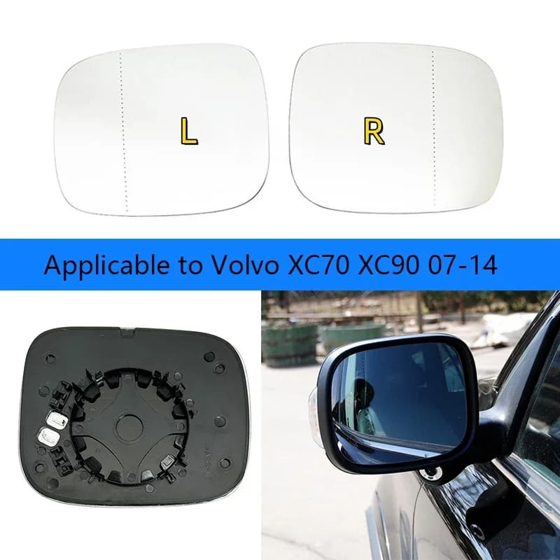Car Left/Right Side Heated Mirror Glass for Volvo XC70 XC90 07-14 Rearview Mirror Reflector Surface Electric Heating Glass