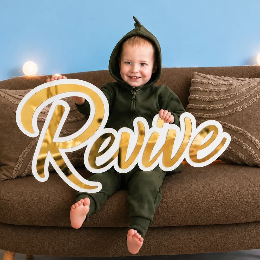 Custom Acrylic Mirror Name Sign Personalized Baby Name Sign Decor Baby Shower Nursery Decor Wedding Party Plaque Store Sign