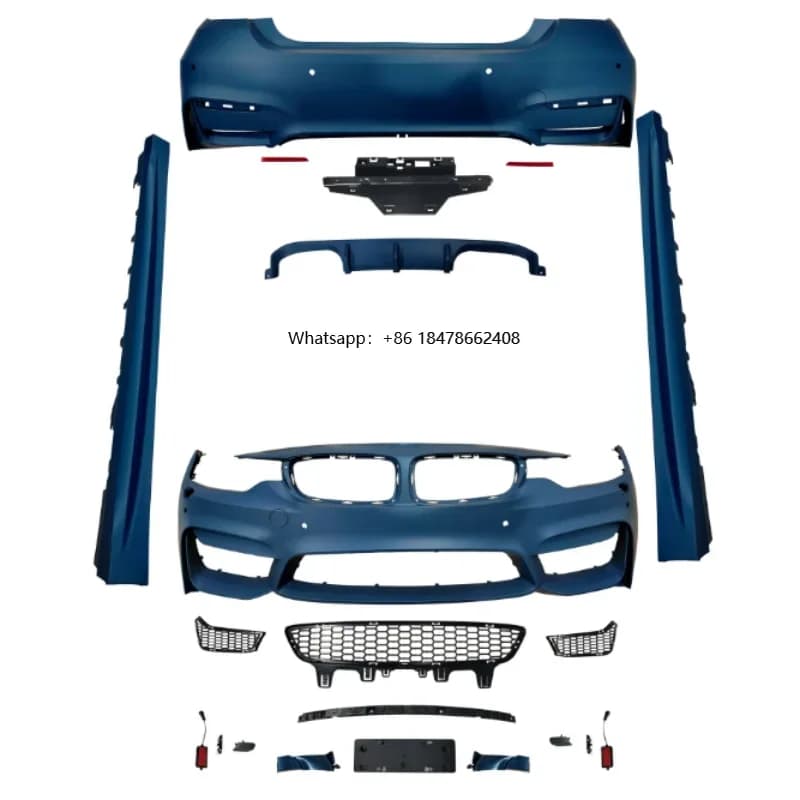 2026 New Type Bodykit for  428i F32 F33 F36 Modified to M4 Front Bumper, Rear Bumper, Side Skirt, Four Exhaust Large Surround