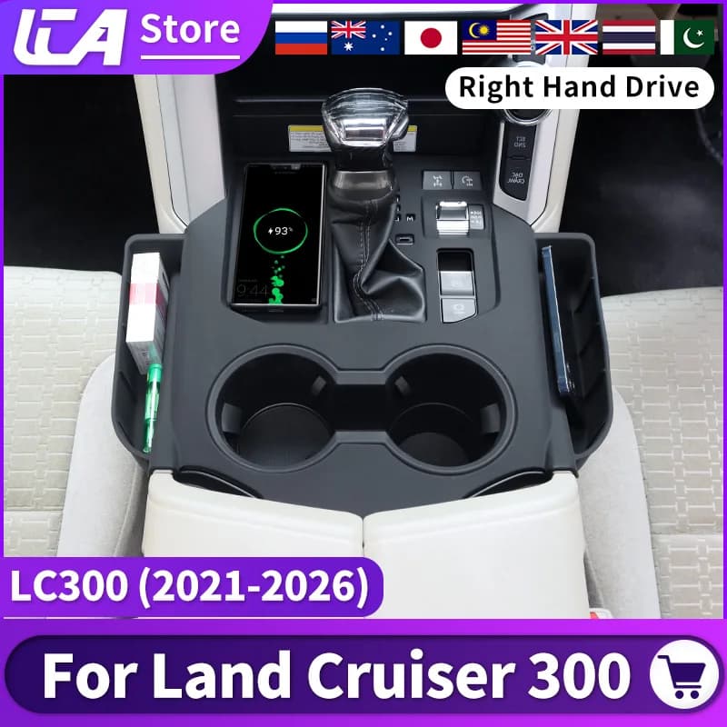 For Toyota Land Cruiser 300 LC300 2021-2027 Center console Storage Protection sleeve Dustproof Interior Accessories Upgrade