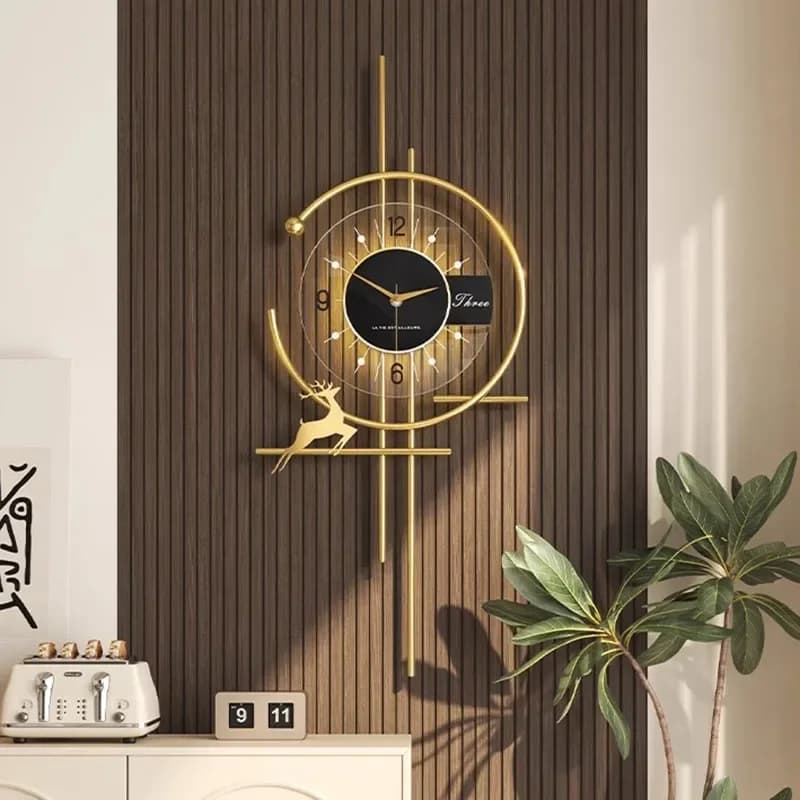 Popular Dining Room LED Wall Clock Minimalist Decor Silent Quartz Clock Creative Kitchen Clock Living Room Art Watch Home Decor