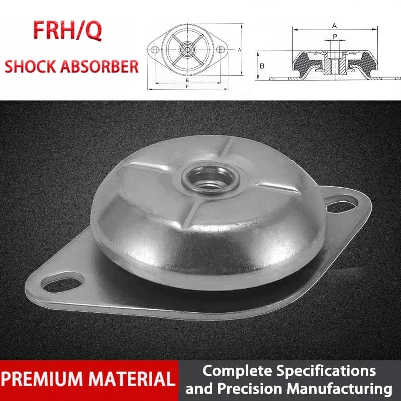 1pcs FRH/Q Shock Absorber Bell Bowl Shaped Buffer Rubber Pad Compressor Generator Air Compressor Vibration Isolator SRH