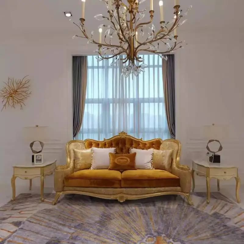 Designer Gothic Living Room Sofas Aesthetic Gold Nordic Lounge Living Room Sofas Luxury Apartments Mobili Per La Casa Furniture