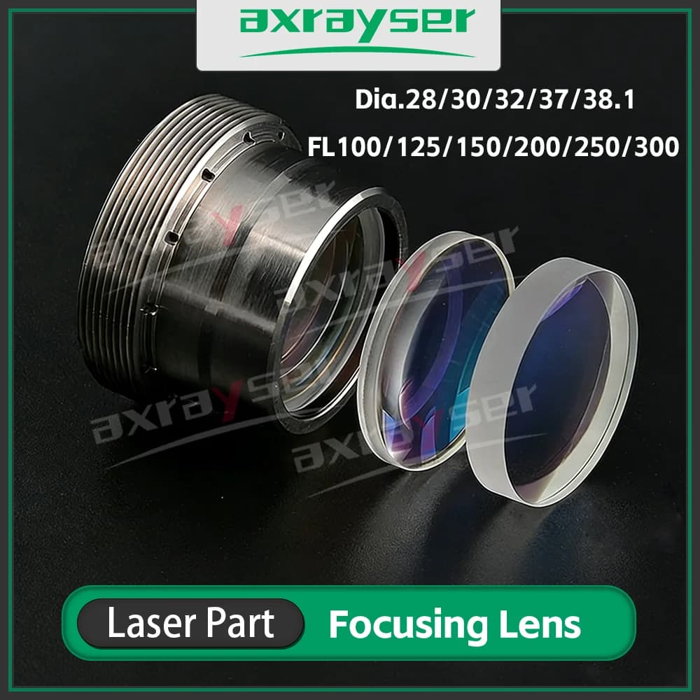 Fiber Laser Collimator & Focusing Lens F100/F125/F150/F200 2Pcs/Set JGS1 for Raytools WSX Bodor BOCI Laser BM110 BM114 BT240S
