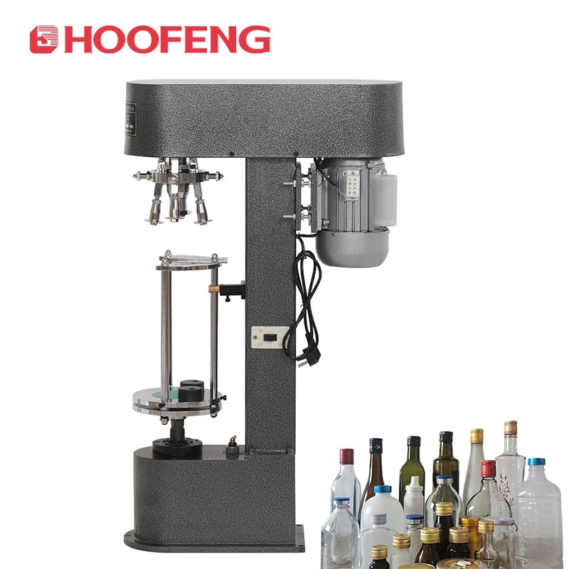 Glass Bottle Aluminum Cap Lock Cap Machine