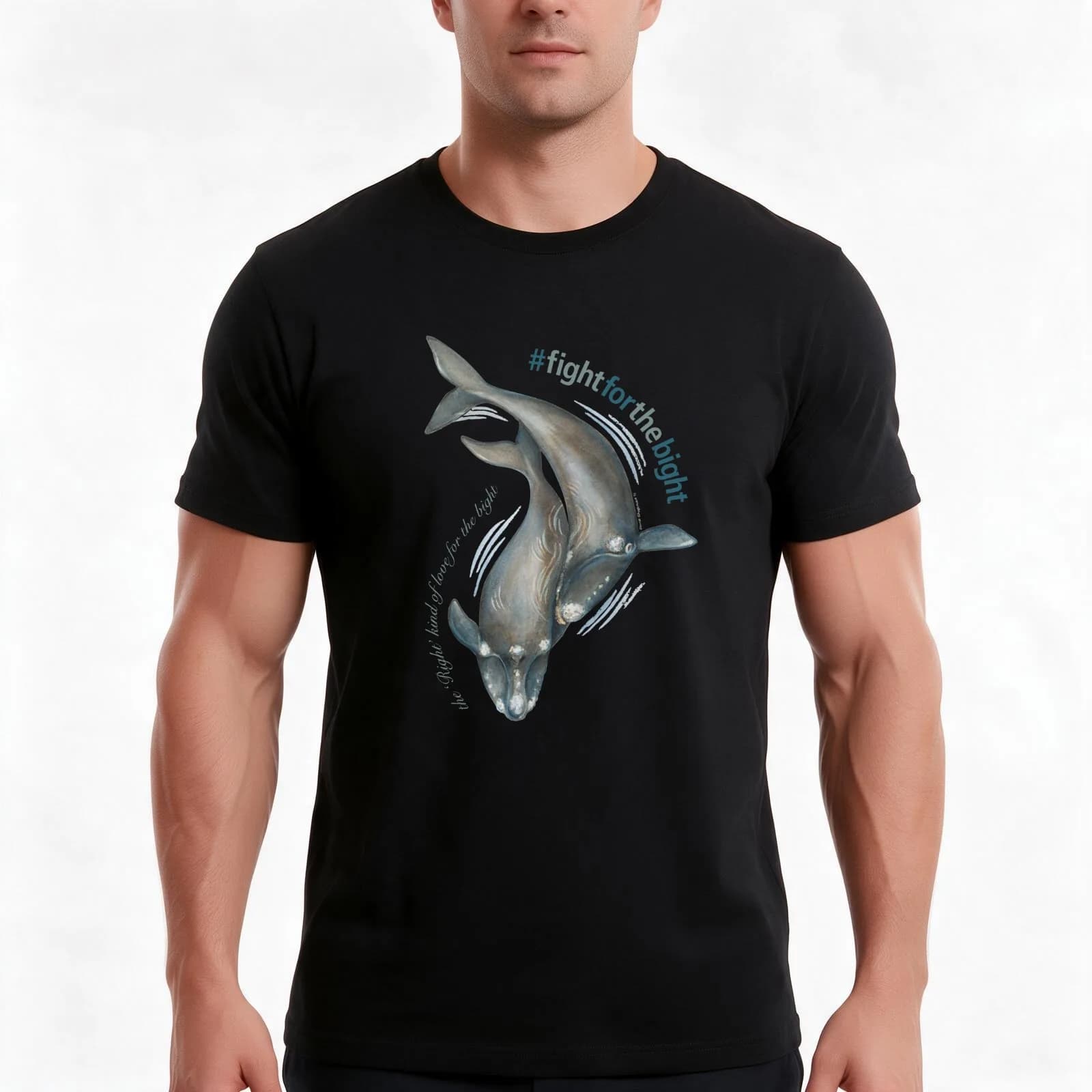 Southern Right Whales T-Shirt, Summer Casual Cotton Tee, Oversized Streetwear Tops, Vintage Graphic Print, Unisex Men Women