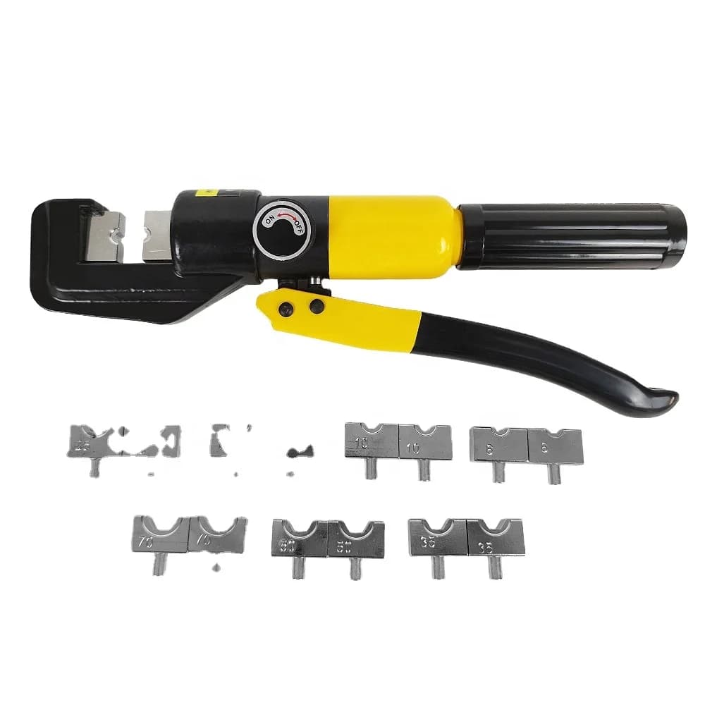 YQK-70 Hand Operated Hydraulic Crimping Tool Range 12 AWG-2/0 AWG for Cable Lugs Hydraulic Crimping Crimper