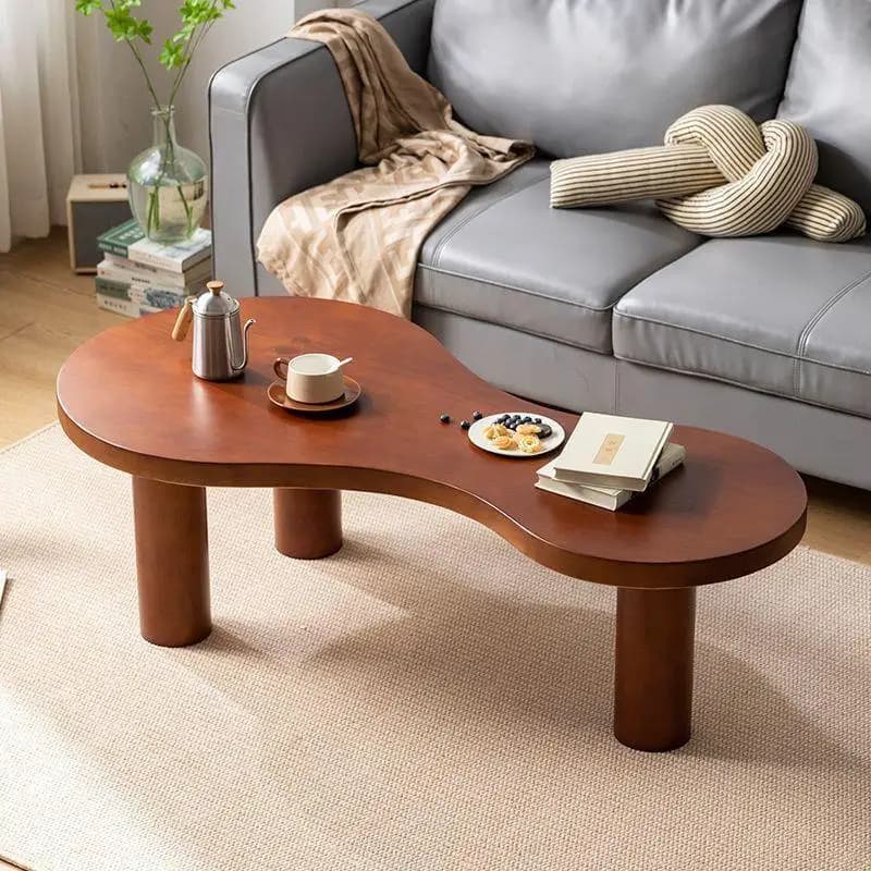 HYS New Solid Wood Small Coffee Table for Living Room Living Room Simple Vintage Style Solid Wood Coffee Table Solid Wood