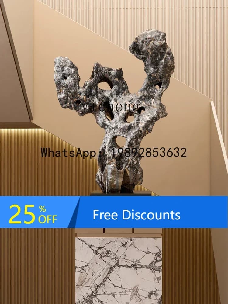 LYY New Chinese Style Taihu Lake Stone Hallway Sculpture Zen Floor Abstract Artwork