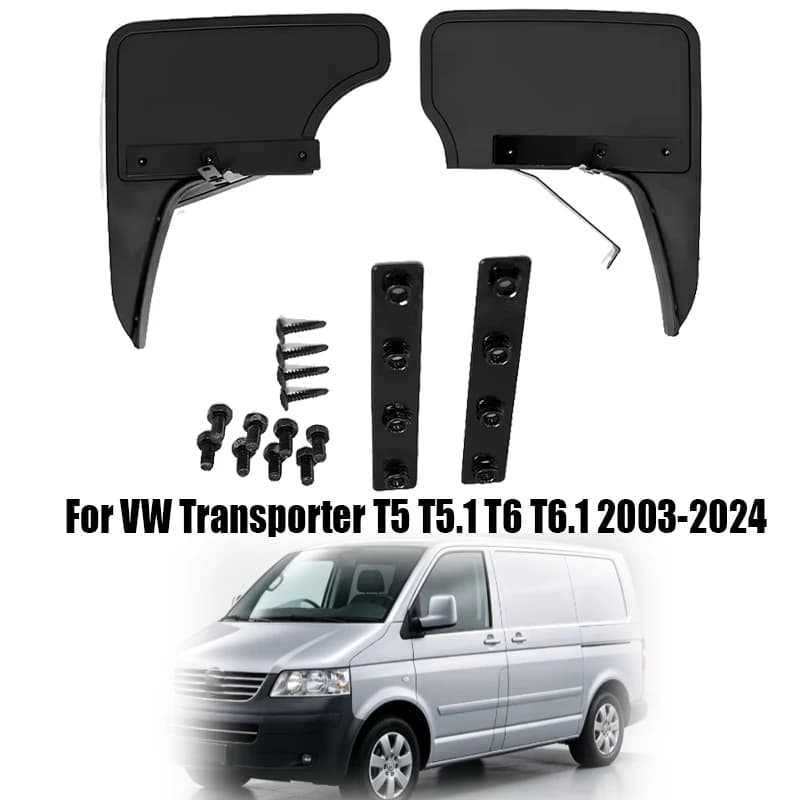 2Pcs Rear Car Mud Flaps Mudguard for VW Transporter T5 T5.1 T6 T6.1 2003-2024 Exterior Replacement Accessories