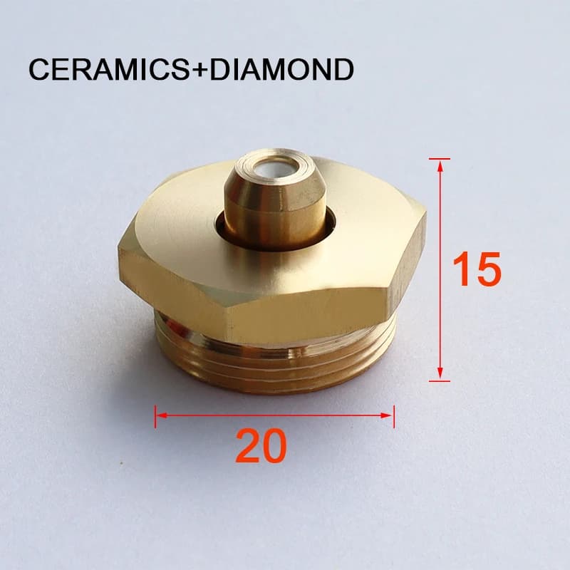 Long Service Life Tool Replacement Parts 0.192mm 0.195mm Brass Wire EDM Guide Nozzle with Ruby Insert for Medium Speed Machine