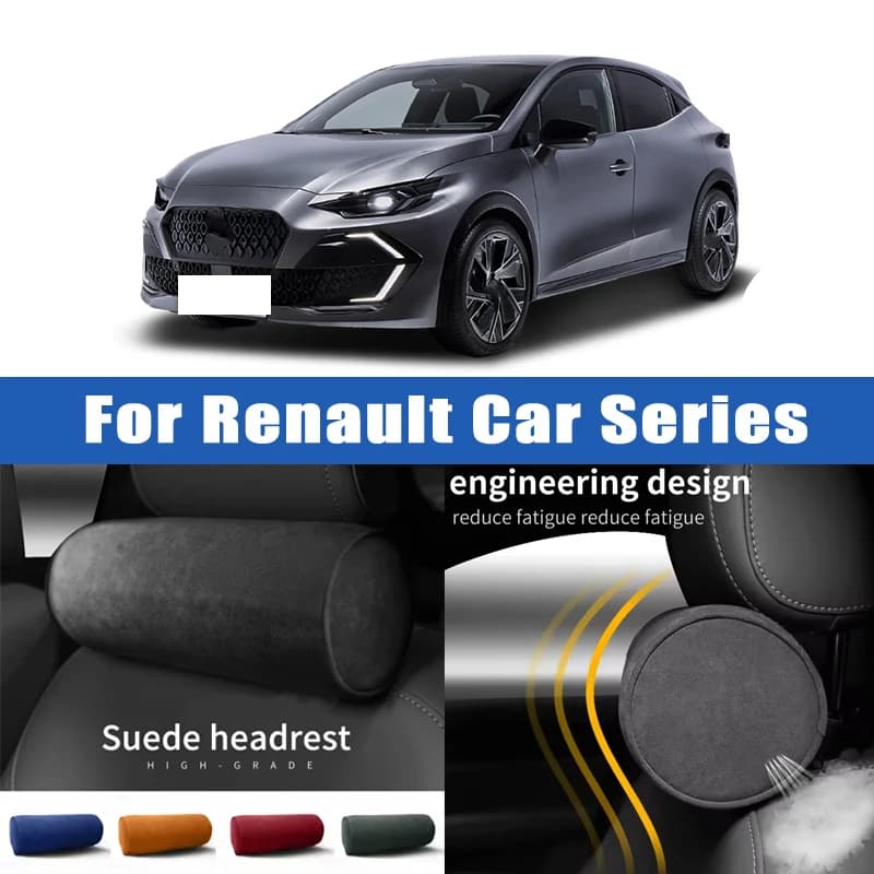 Top Quality Car Headrest Neck Support Seat Soft Neck Pillow Breathable For Renault Clio Megane Koleos Kadjar Captur Scenic