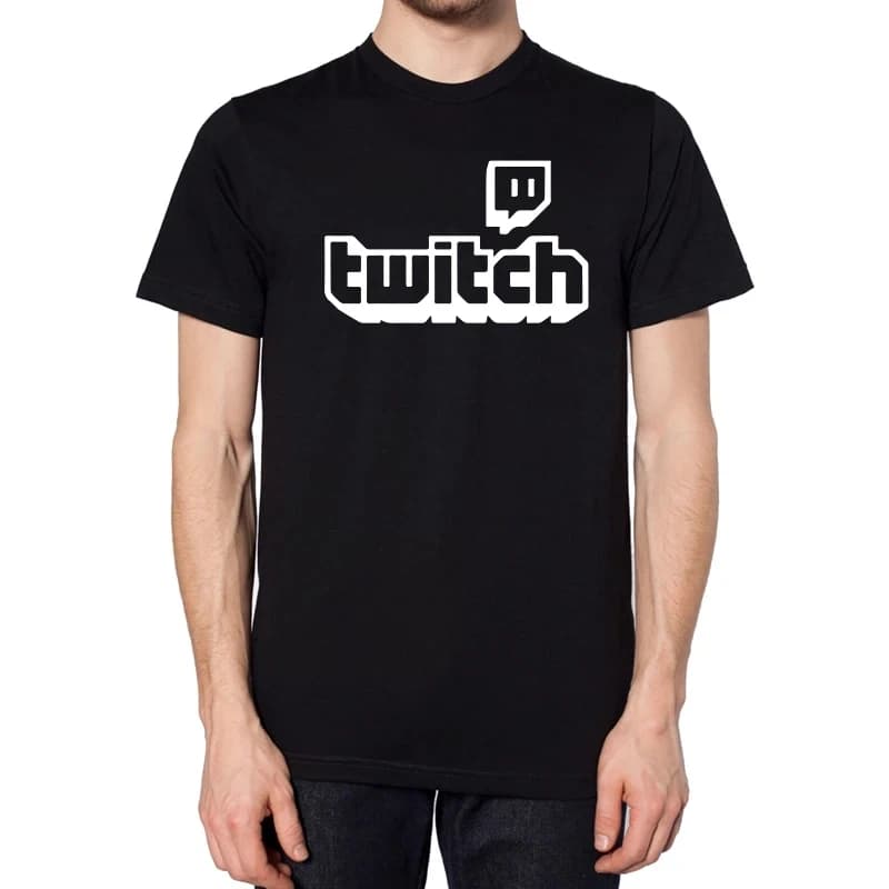 Personalised Twitch Tv Gaming Men T-Shirt Huikoo High Quality 100% Cotton Stream Live Viral Fans Tee Unisex Fathers Day Kid Gift
