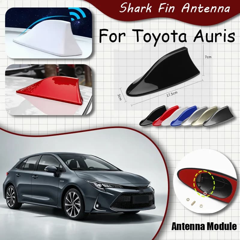 For Toyota Auris Shark Fin Antenna, FM Signal Booster, Waterproof Radio Antenna, FM/AM Super Aerials car antenna