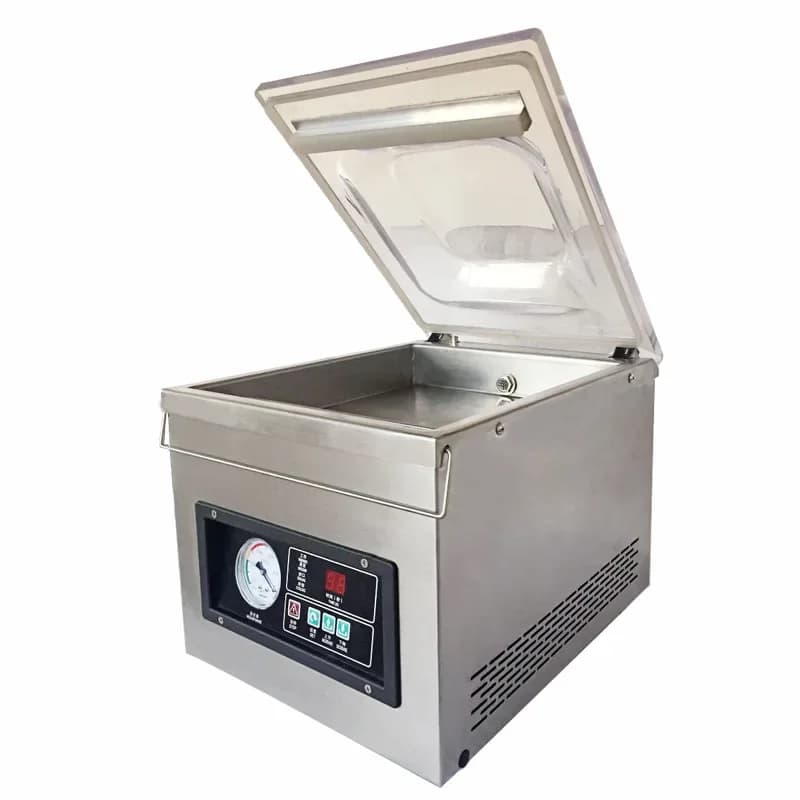 Desktop food vacuum machine, fully automatic vacuum wet and dry small vacuum packaging machine