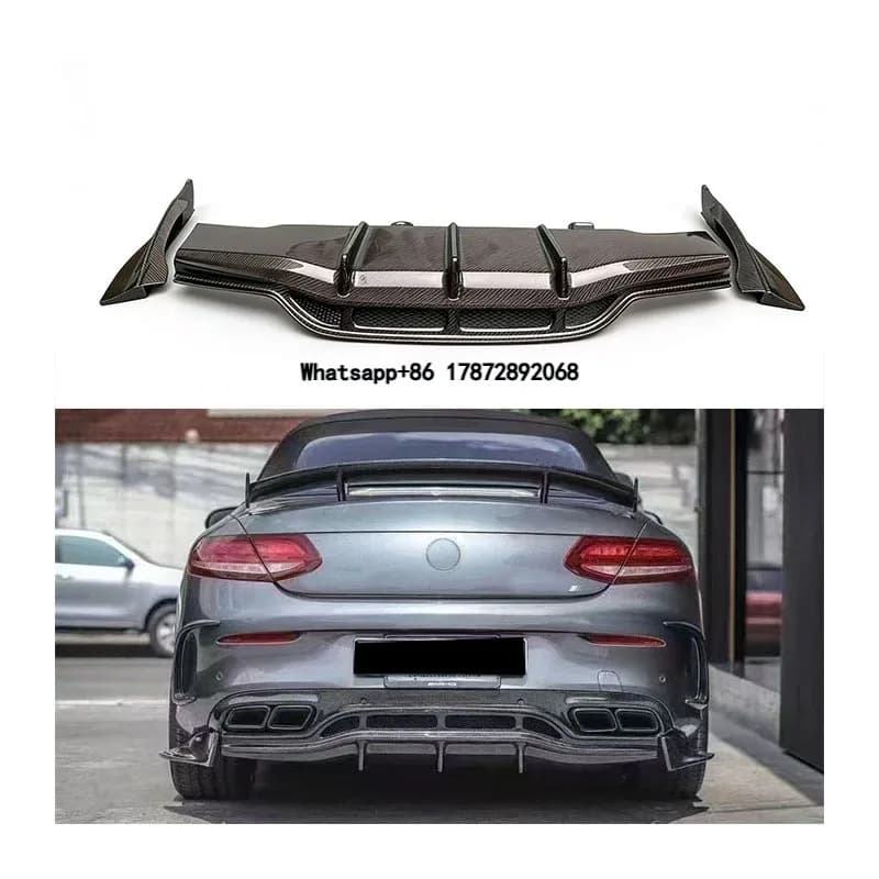 for W205 C63S COUPEW205 C63S carbon rear diffuser car bumper diffuser
