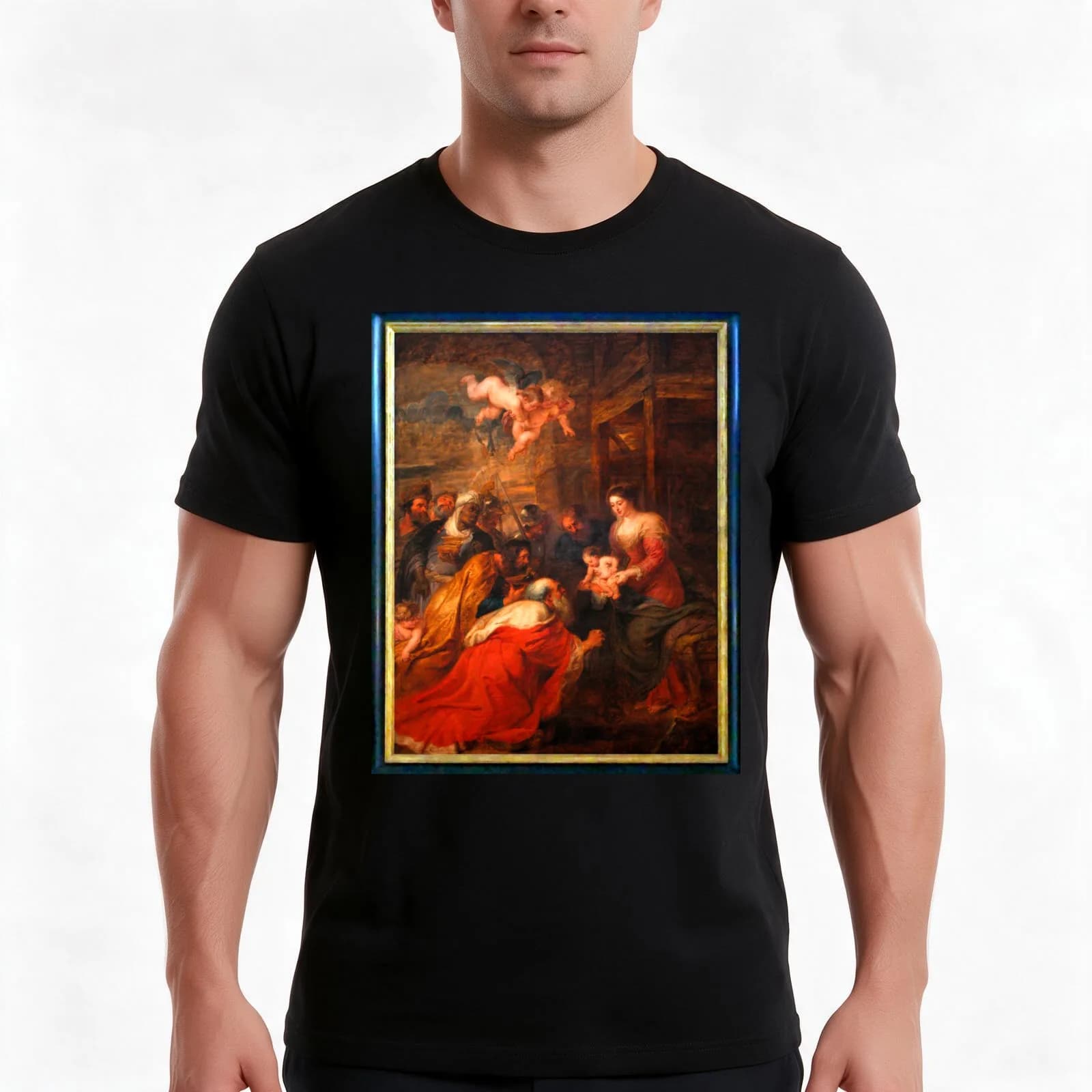King's Interior 18A T-Shirt, Summer Casual Cotton Tee, Oversized Streetwear Tops, Vintage Graphic Print, Loose Fit Short Sleeve
