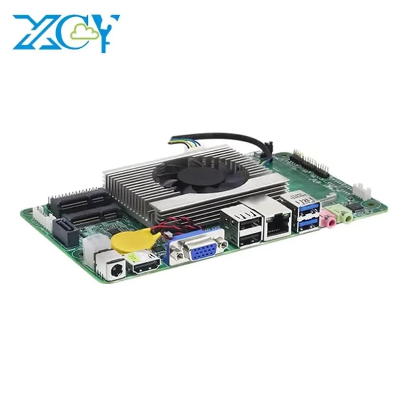 for XCY Core I3 7100U All-in-one PC Motherboard VGA LVDS 8xUSB WiFi BT Gigabit LAN Industrial Computer Embedded Mainboard