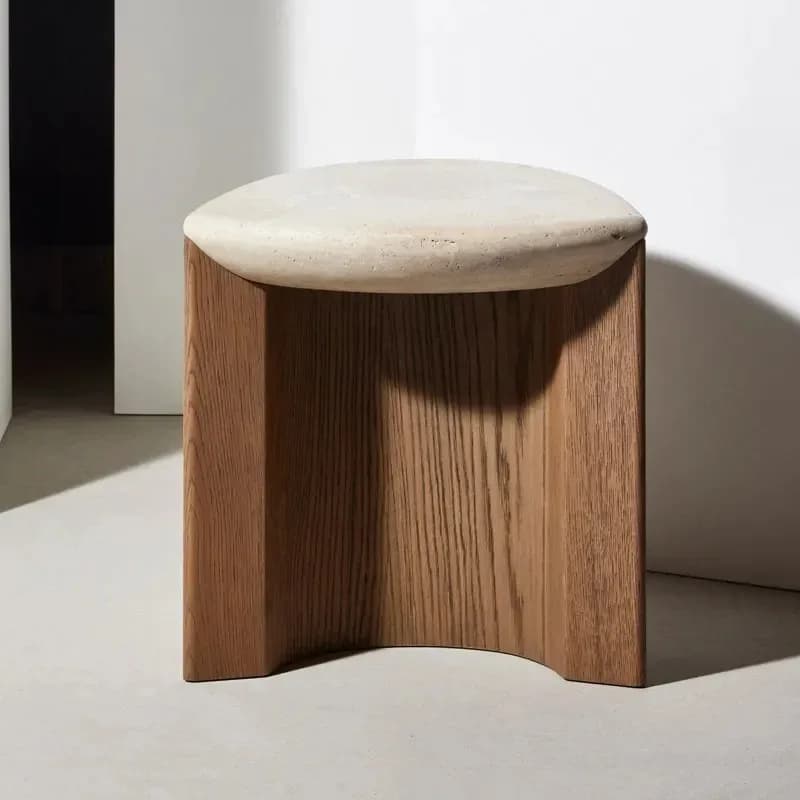 I-28 Living room sofa natural marble cave stone edge few small apartment high-end small coffee table