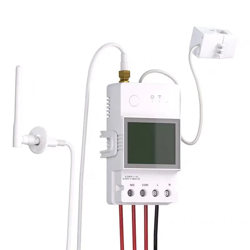 POWCT POW Smart Power Meter Energy 100A WiFi Smart Home Switch Wireless Alexa Google Home Support Ewelink App