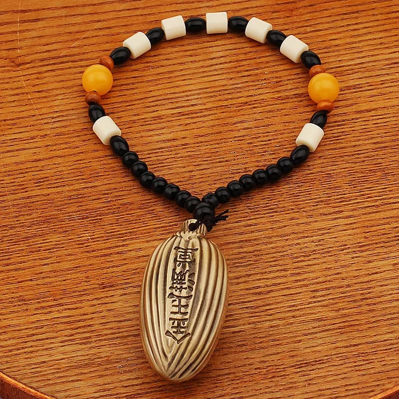 Brass Corn Hand Pieces Belt Carrying Strap Metal Creativity Crafts Hand Toy Can Be Hand Toy Corn Plaything Prosperous