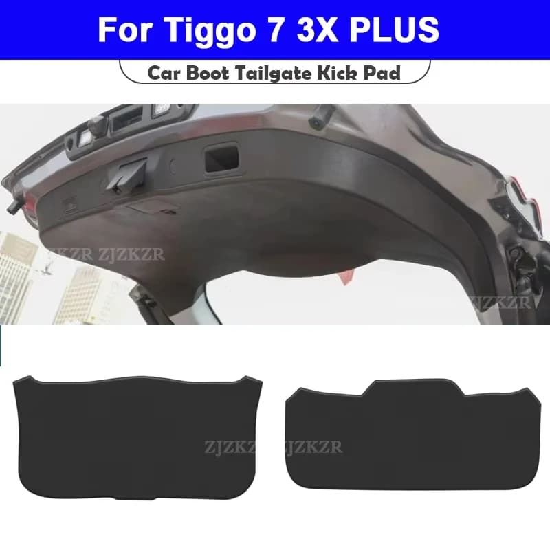 For Chery Tiggo 7 3X PLUS 2016-2025 Trunk Tailgate Guard Pad Leather Rear Trunk Door Protective Car Interior Accessories