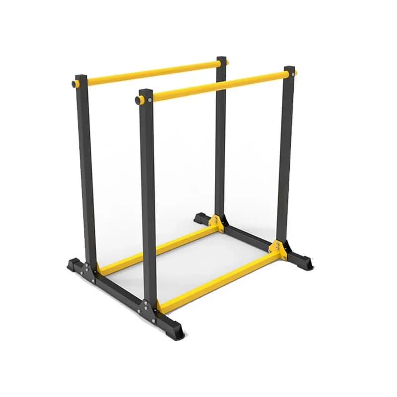 Fitness Equipment Deluxe Fixed Parallel Bar Trainer Arm Extension Strength Workout Room