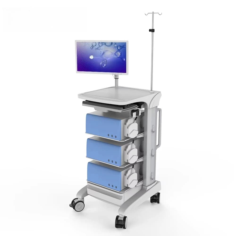 Hospital 4-tray trolley Aluminum inner Durable metal material
