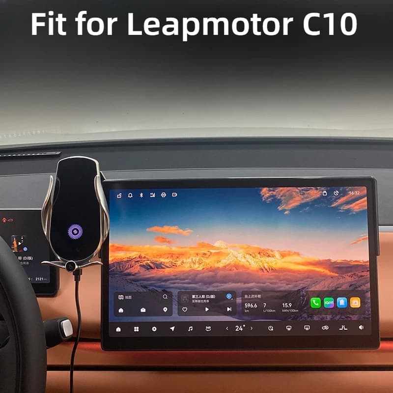 Fit for Leapmotor C10 Car Phone Mount Navigation Screen Storage Box