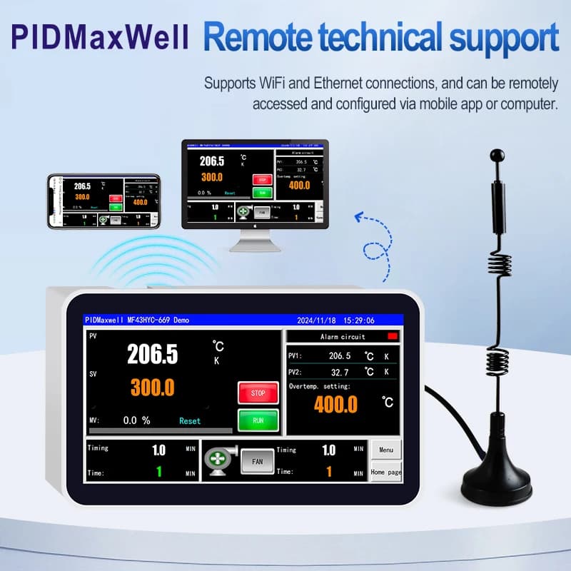MF43HYC-669 Smart Temperature Controller for Powder Coating Machine WiFi & APP Software Control OEM & ODM Supported