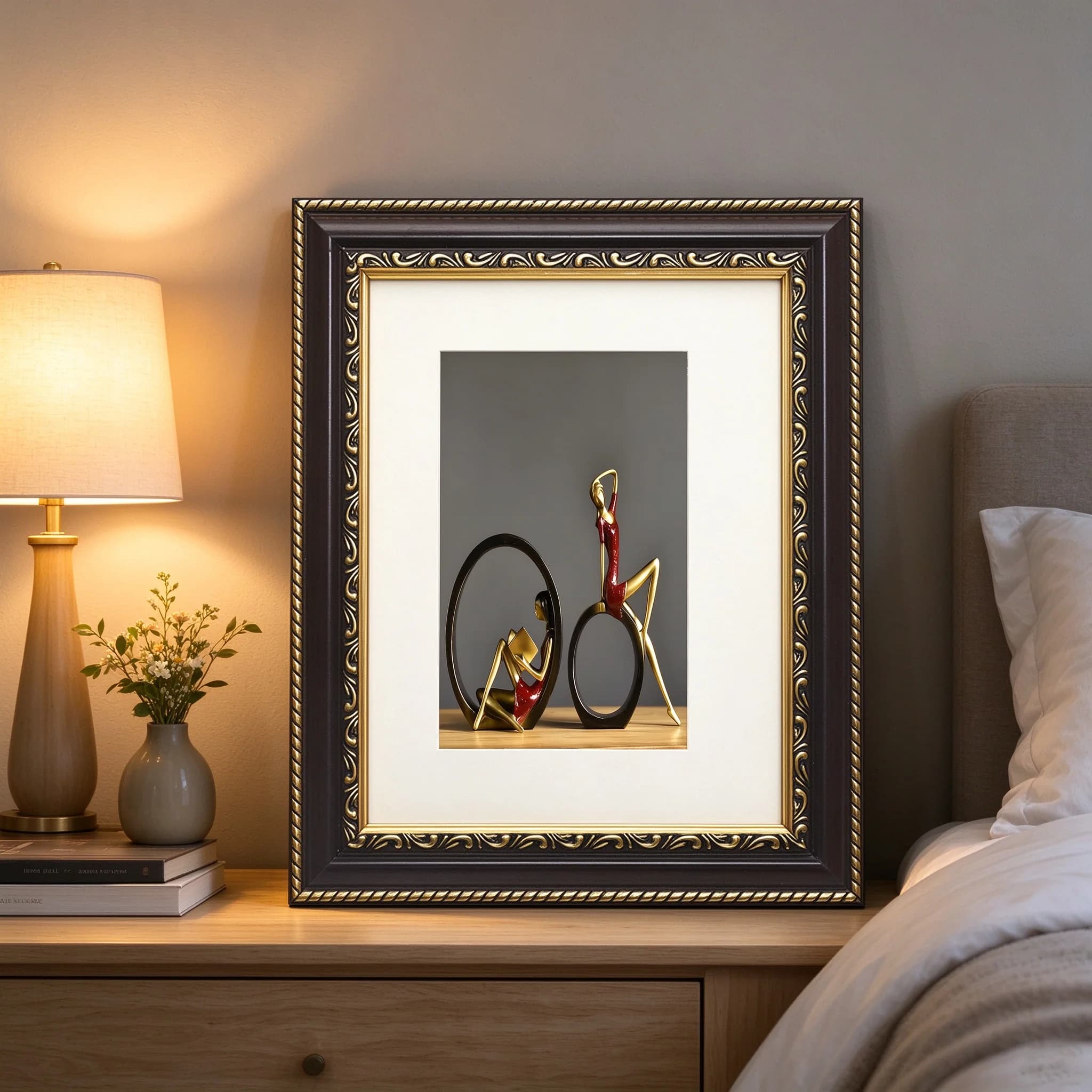 European Style Vintage Black Color Rectangle Photo Frame 6Inch 8Inch Retro Gold Color Picture Frame Desktop Ornaments Home Decor
