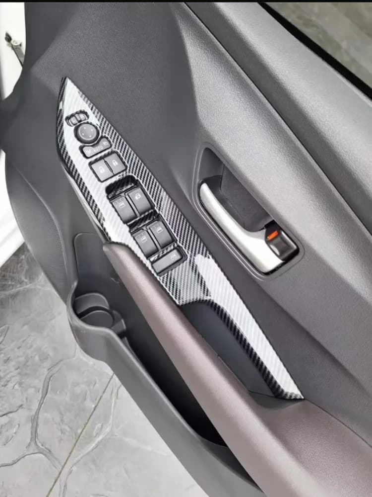 LHD RHD Car Window Glass Lift Switch Button Trim Cover For Toyota vios 2023-2024