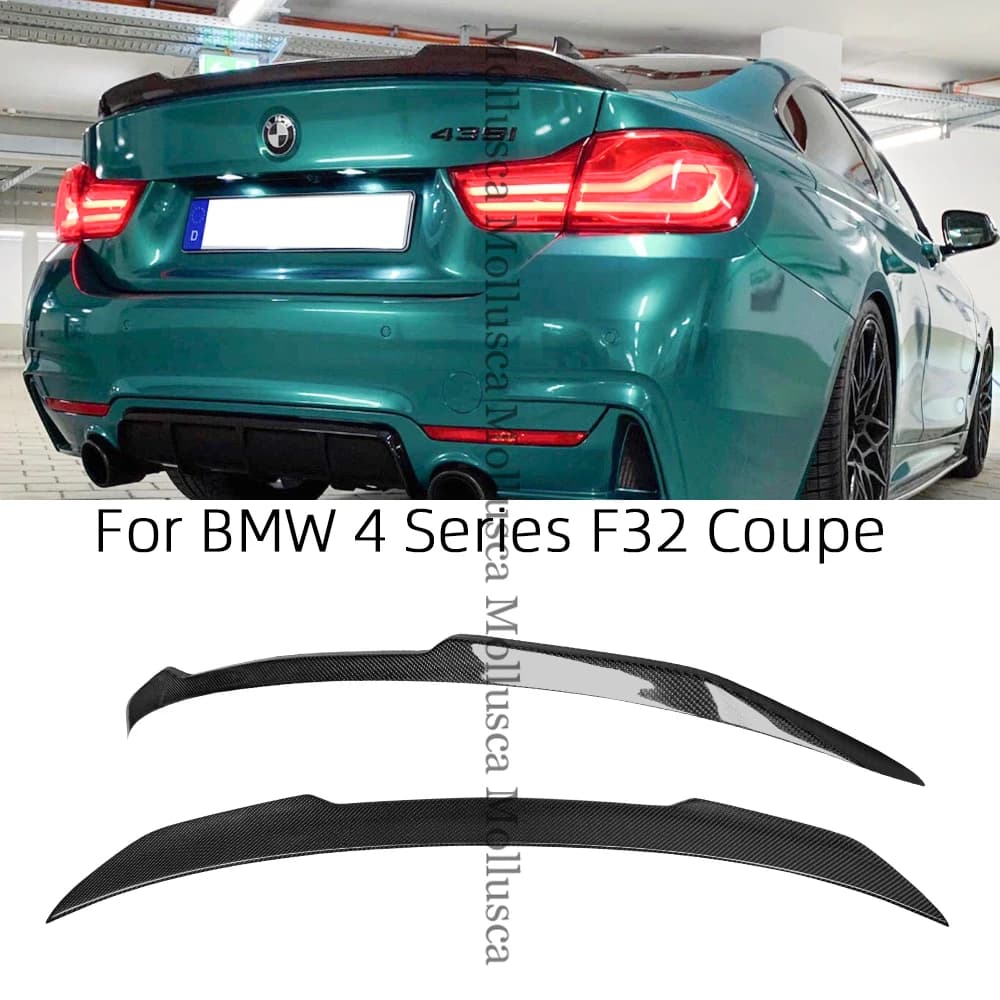 For BMW 4 Series F32 Coupe 2Door CS Style Carbon fiber Rear Spoiler Trunk wing 2013-2019