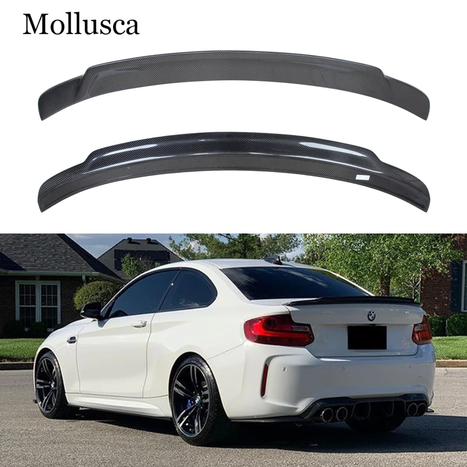 For BMW 2 Series F22 Coupe/F23 Convertible/M2 F87 C74 Style Carbon fiber Rear Spoiler Trunk wing 2014-2020