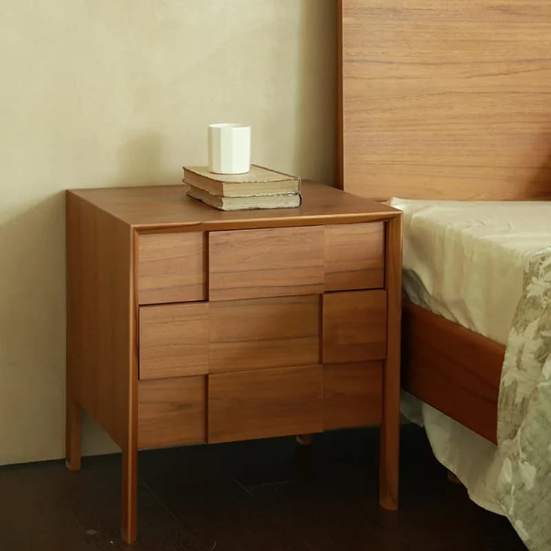 Modern Bedroom Bedside Table Mobile Coffee Drawers Luxury Storage Wood Trendy Nightstand Organizer Criado Mudo Hotel Furniture