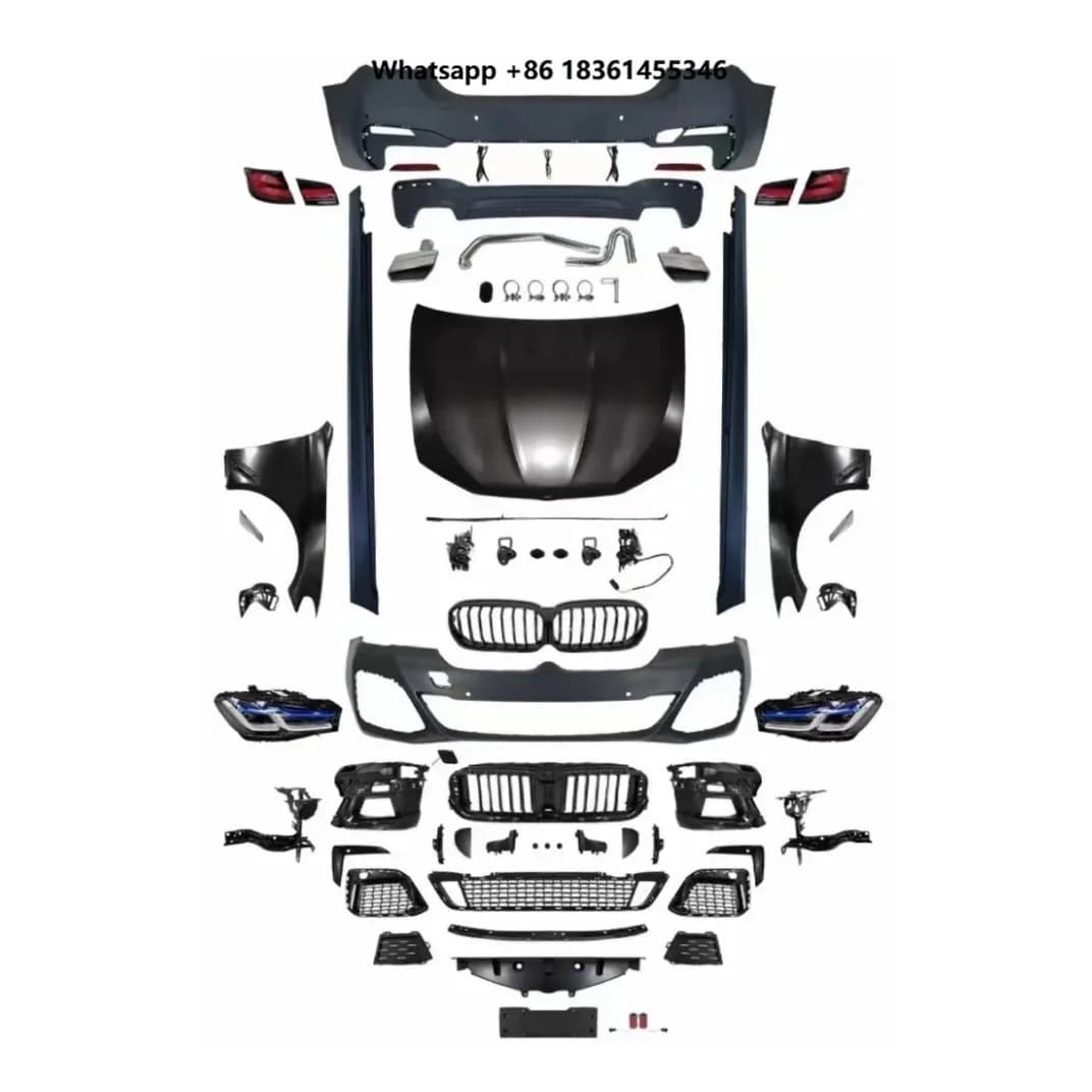 For 5 Series F10 2012-2020 to MT Style with Front Rear Bumper,grille,hood,lamps,fender,side Skirts STLF Hot Selling Body Kit