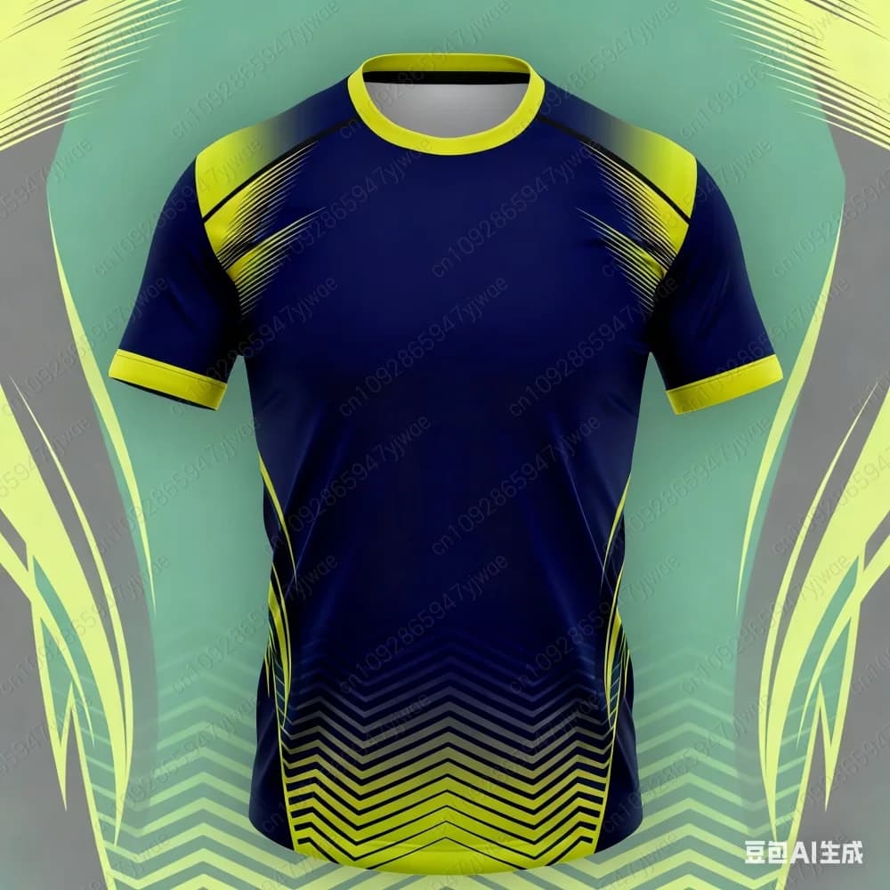 2025 Mens mens high tear geometric print Muscle Training Men Sports Short Sleeve O-Neck Oversize Gym T-Shirt Men Clothing