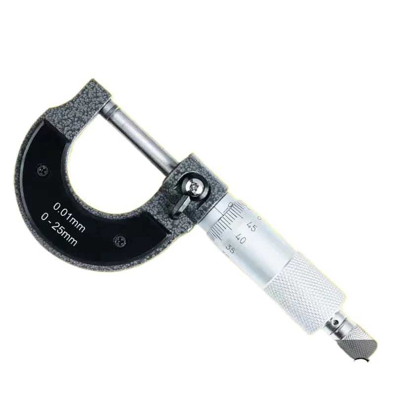 0-25mm-50mm-75mm-100mm Outside Micrometer Stainless Steel High Accuracy Thickness Measuring Tool with Wrench 0.01mm Accuracy