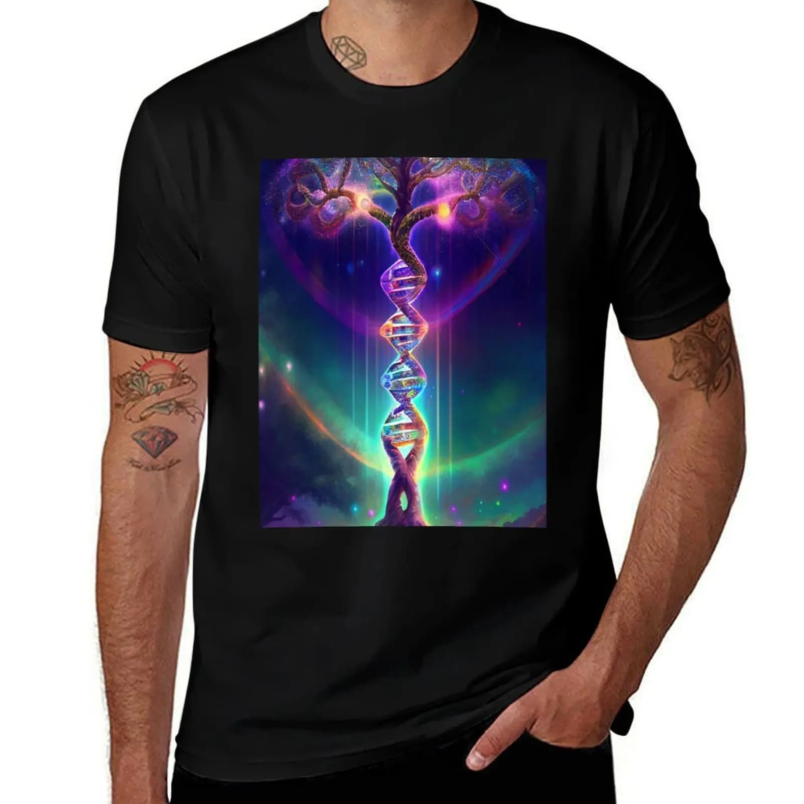 DNA Tree T-Shirt Thanksgiving Day Tee Top T-Shirt