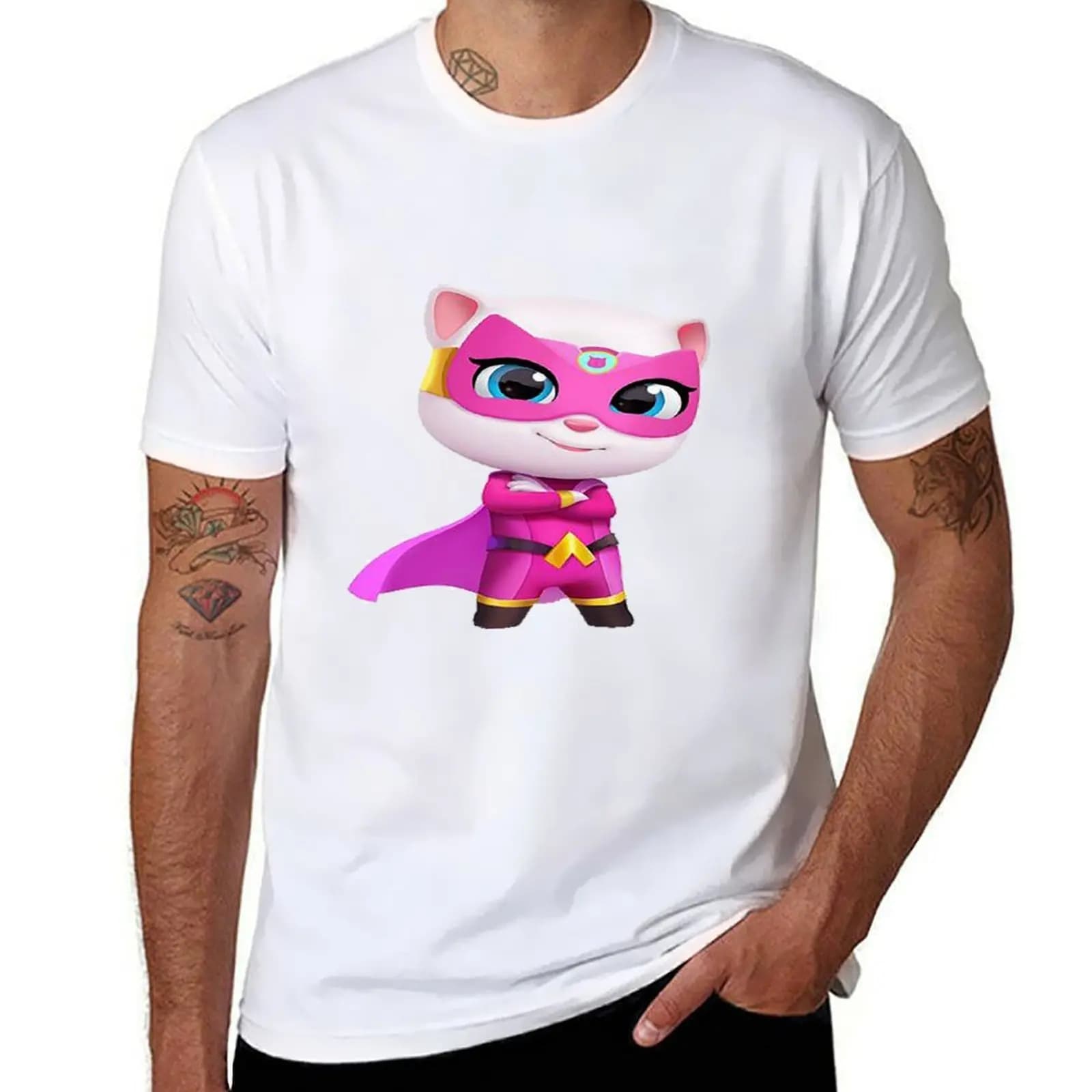 Talking Tom Heroes T-Shirt man t shirts graphic t shirts for man slim fit T-Shirt