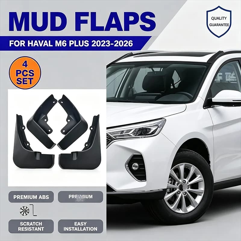 For Haval M6 Plus 2023-2026 4PCS Mud Flaps Splash Guards Front Rear Wheel Fender Mudguards Car Exterior Protection Accessory