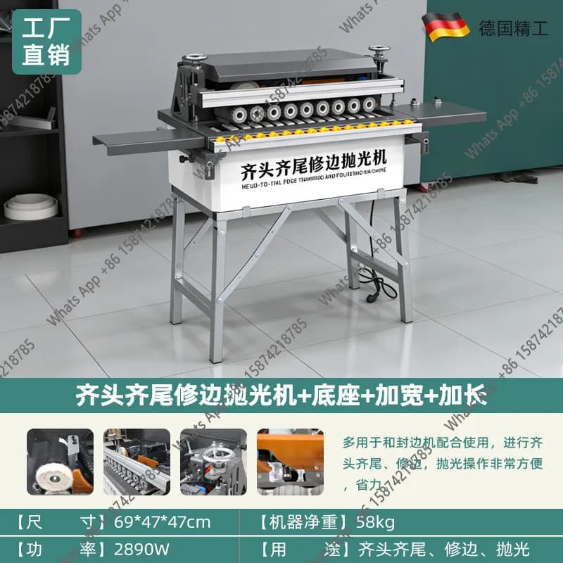Small saw table trimming, polishing and edge banding machine, special double function edge banding for woodworking home