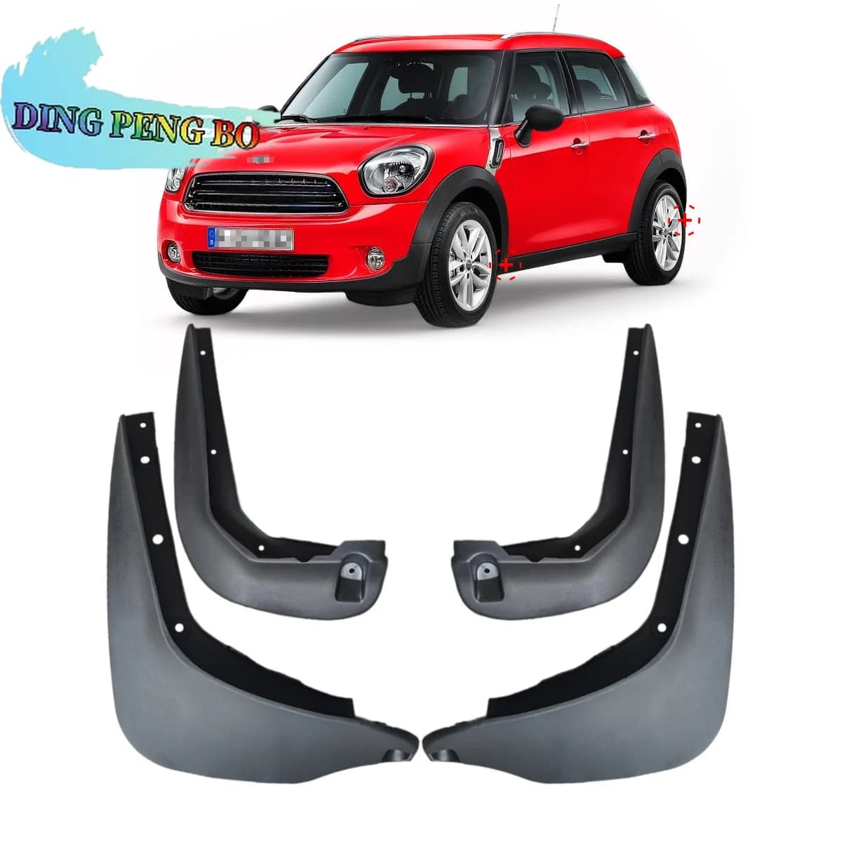 ABS 4PCS Car Mud Flaps Special For MINI Countryman R60 R61 Cooper S 2010-2016 Splash Guards Car Accessories