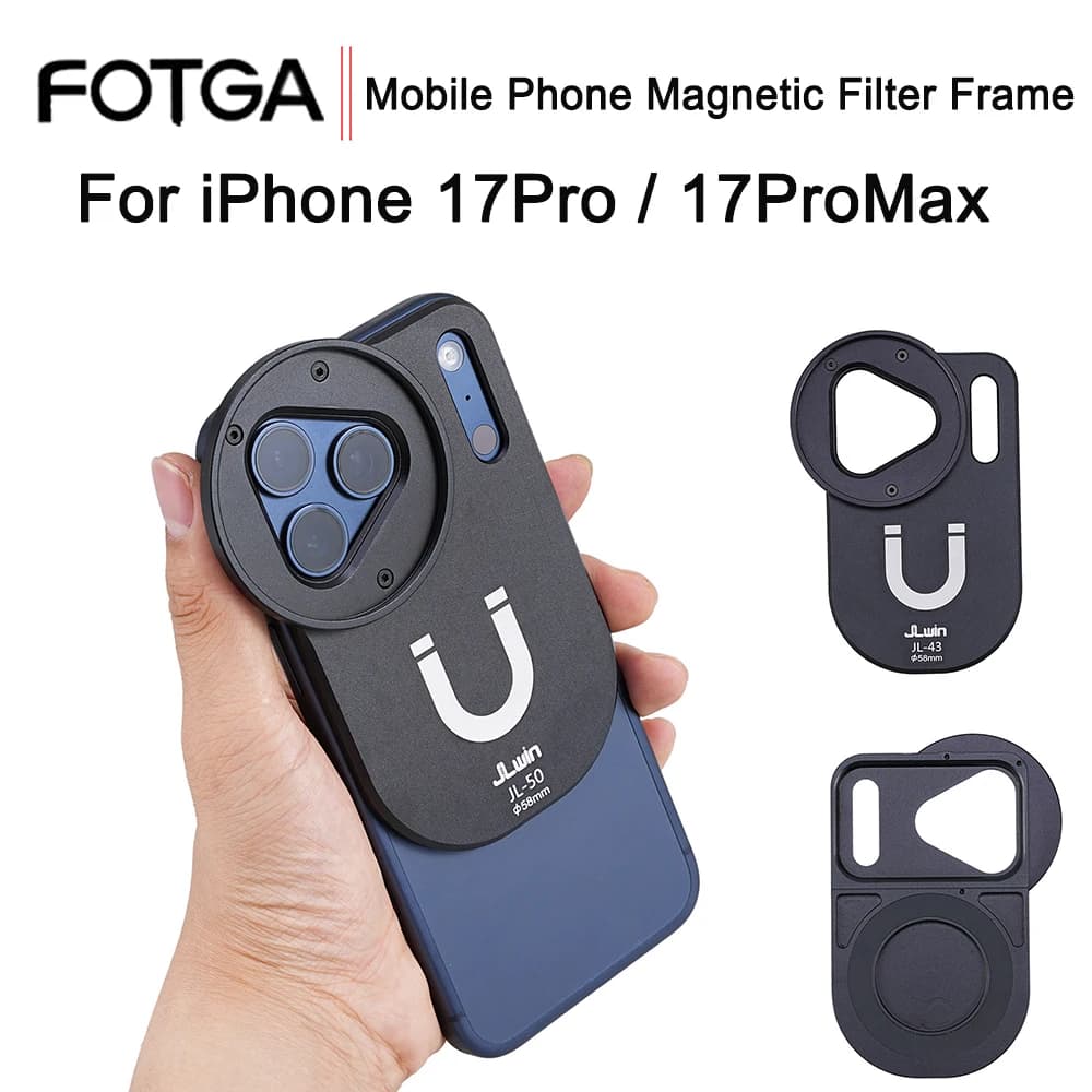 FOTGA Mobile Phone Magnetic Filter Frame Is Suitable For iPhone 17 Pro/For iPhone 17 ProMax Filter Magnetic Base With 58mm Filte